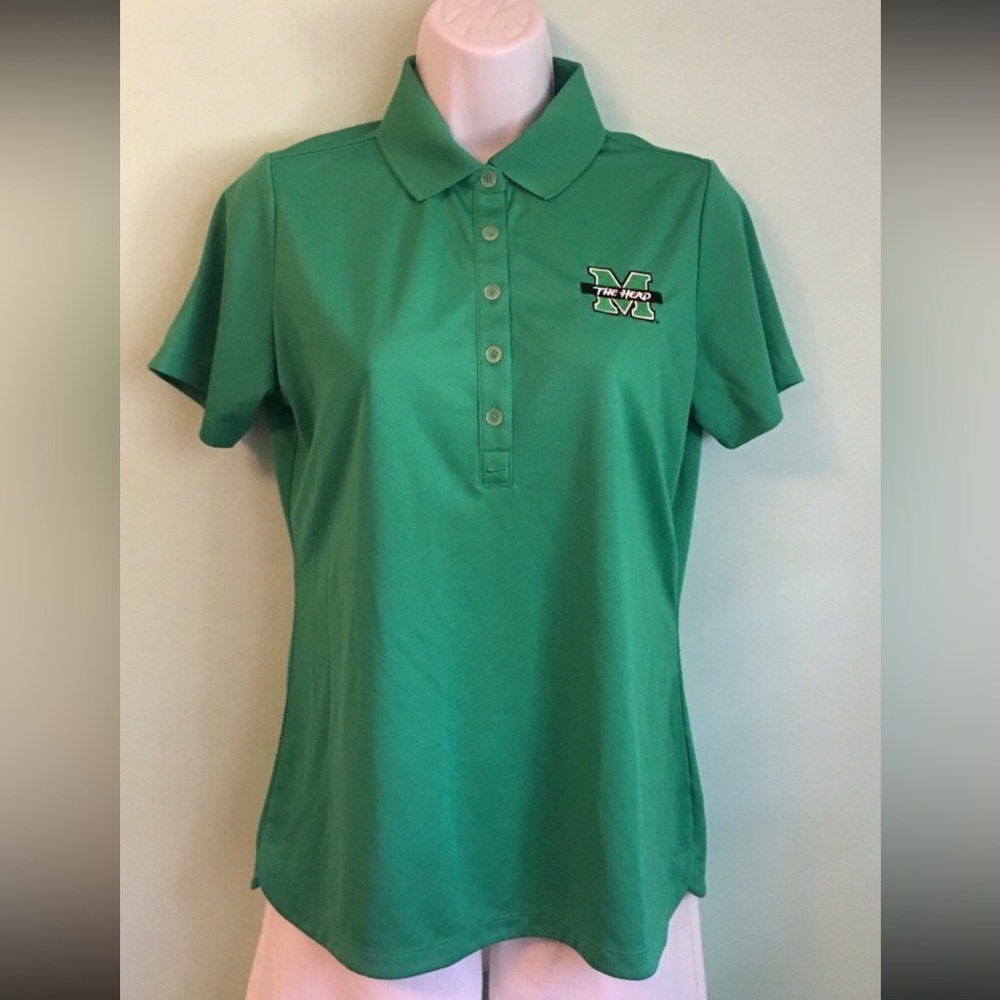 Nike Dri-Fit Golf Tennis Thundering Herd Polo sz Medium